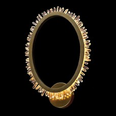 Απλίκα Τοίχου LED 13W 1040lm 230V Θερμό Φως Χρυσαφί Ματ CORONA